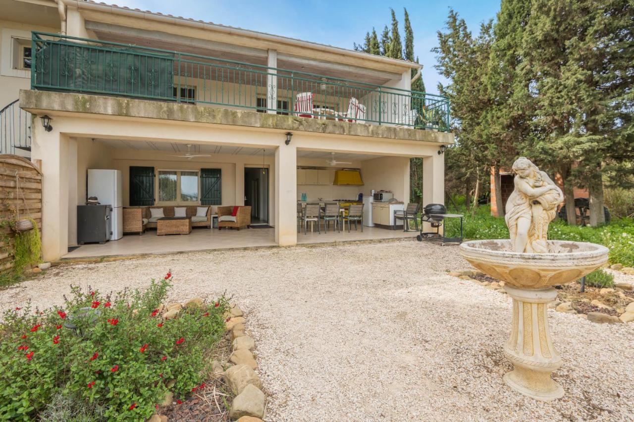 Villa Les Cigales Ouveillan Bagian luar foto